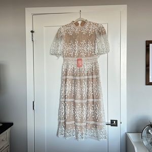 Sicily Dress With Flutter Sleeves From Ivy City Co.